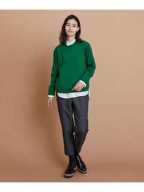 【L'EQUIPE】ウールハイゲージニットプルオーバー 詳細画像 ネイビー 1