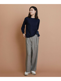 【L'EQUIPE】ウールハイゲージニットプルオーバー 詳細画像 ネイビー 11