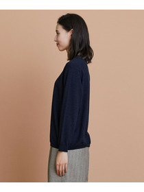 【L'EQUIPE】ウールハイゲージニットプルオーバー 詳細画像 ネイビー 16