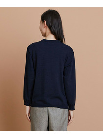 【L'EQUIPE】ウールハイゲージニットプルオーバー 詳細画像 ネイビー 17