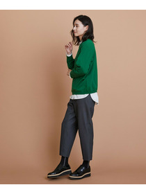 【L'EQUIPE】ウールハイゲージニットプルオーバー 詳細画像 ネイビー 3