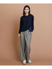 【L'EQUIPE】ウールハイゲージニットプルオーバー 詳細画像 ネイビー 9