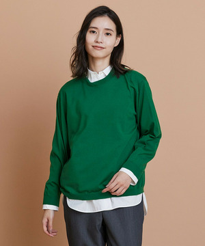 ウールハイゲージニットプルオーバーウールハイゲージニットプルオーバー