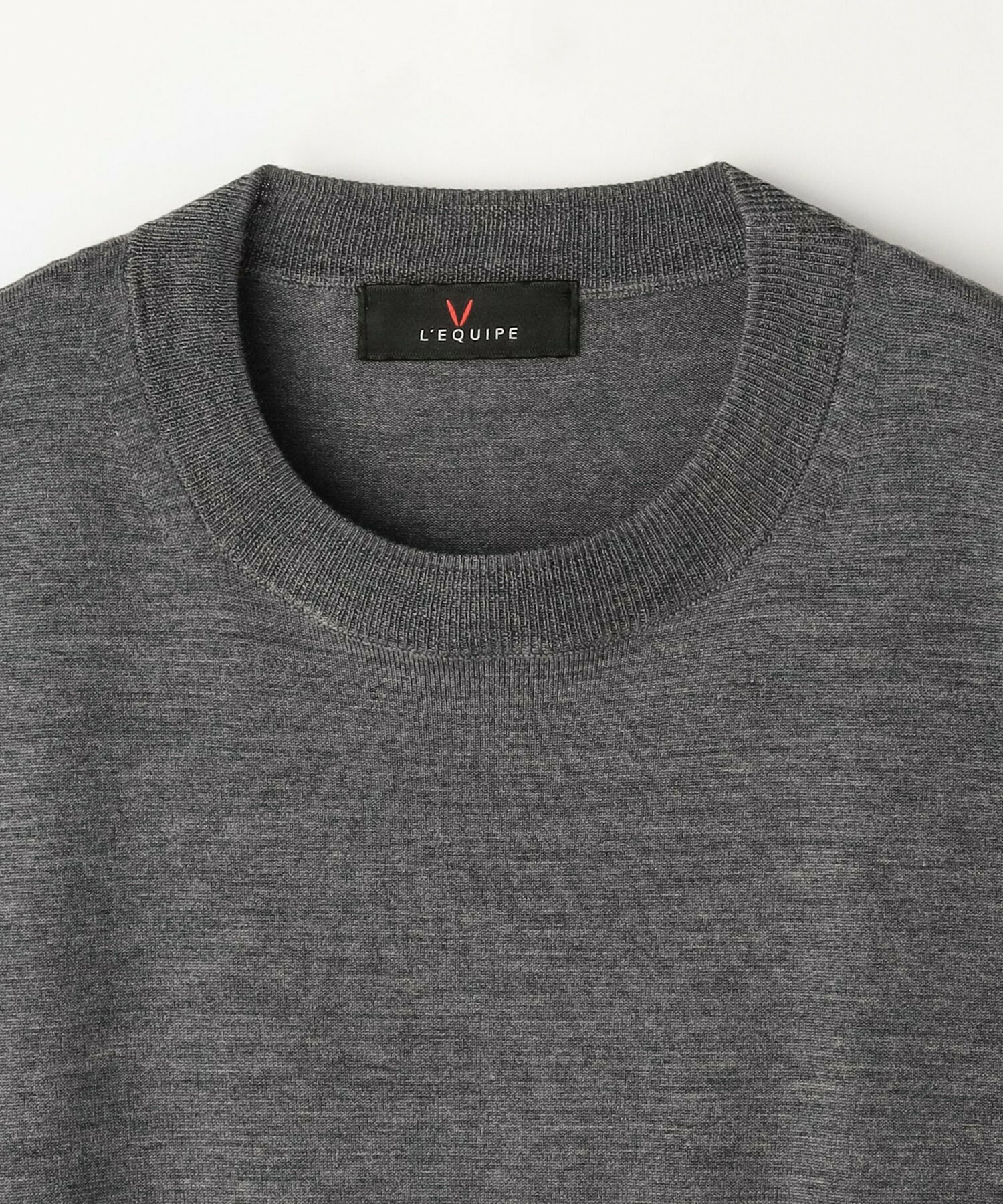 【L'EQUIPE】ウールハイゲージニットプルオーバー 詳細画像 ネイビー 20