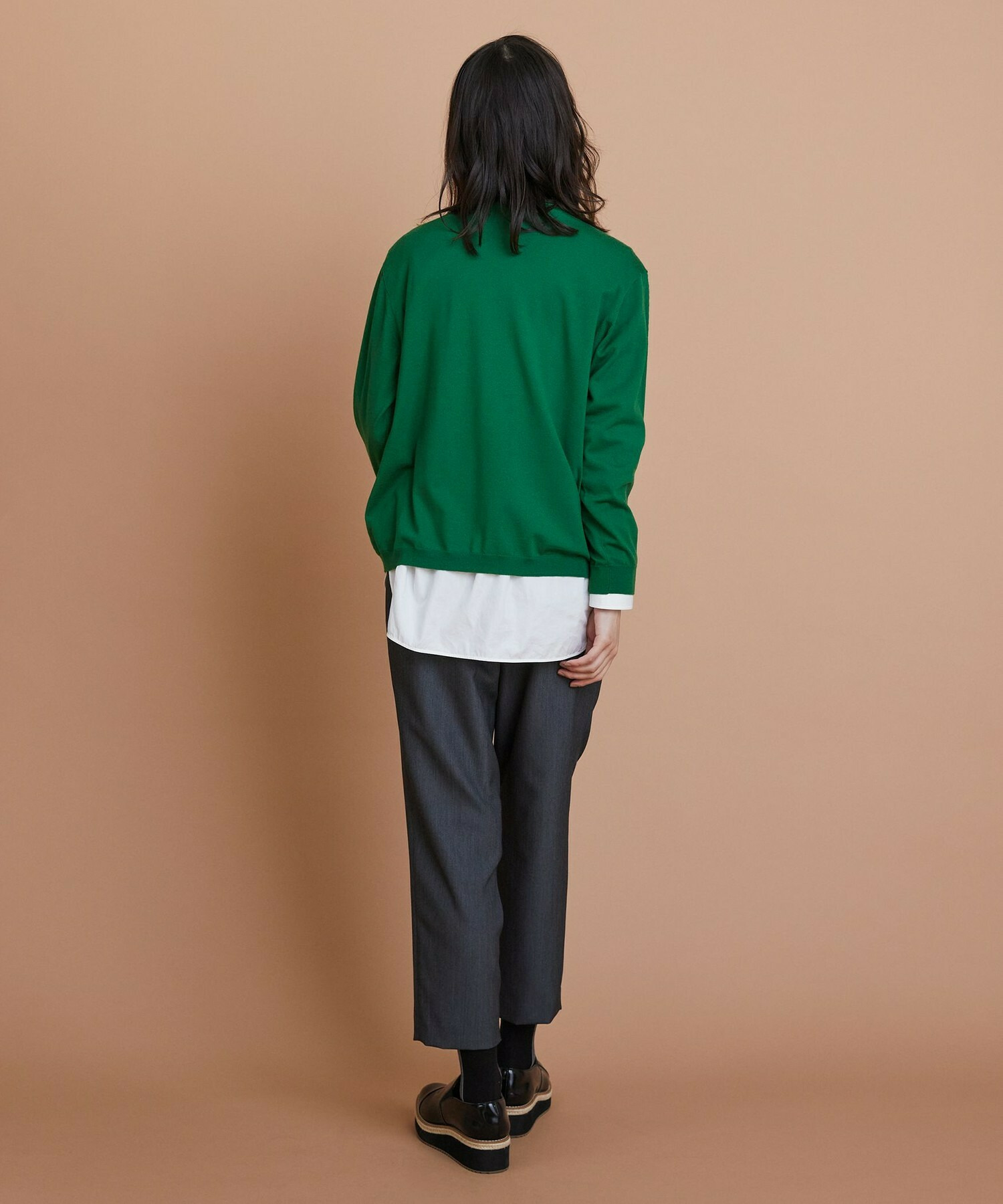 【L'EQUIPE】ウールハイゲージニットプルオーバー 詳細画像 ネイビー 4