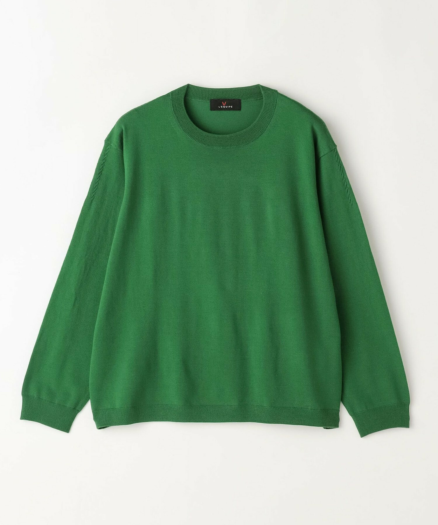 【L'EQUIPE】ウールハイゲージニットプルオーバー 詳細画像 ネイビー 8