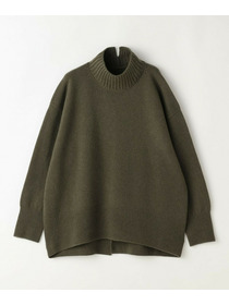 【L'EQUIPE】カシミヤ混ハイネックニットプルオーバー 詳細画像 サックスブルー 11