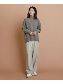 【L'EQUIPE】カシミヤ混ハイネックニットプルオーバー 詳細画像 サックスブルー 14