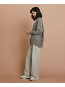 【L'EQUIPE】カシミヤ混ハイネックニットプルオーバー 詳細画像 サックスブルー 15