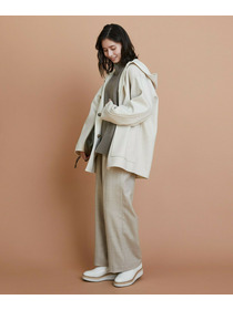 【L'EQUIPE】カシミヤ混ハイネックニットプルオーバー 詳細画像 サックスブルー 19