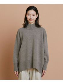 【L'EQUIPE】カシミヤ混ハイネックニットプルオーバー 詳細画像 サックスブルー 20