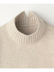 【L'EQUIPE】カシミヤ混ハイネックニットプルオーバー 詳細画像 サックスブルー 25