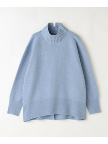 【L'EQUIPE】カシミヤ混ハイネックニットプルオーバー 詳細画像 サックスブルー 6