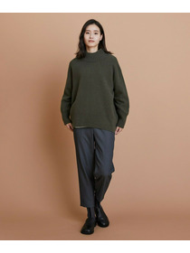 【L'EQUIPE】カシミヤ混ハイネックニットプルオーバー 詳細画像 サックスブルー 7