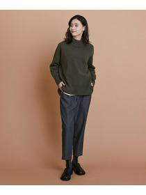 【L'EQUIPE】カシミヤ混ハイネックニットプルオーバー 詳細画像 サックスブルー 8