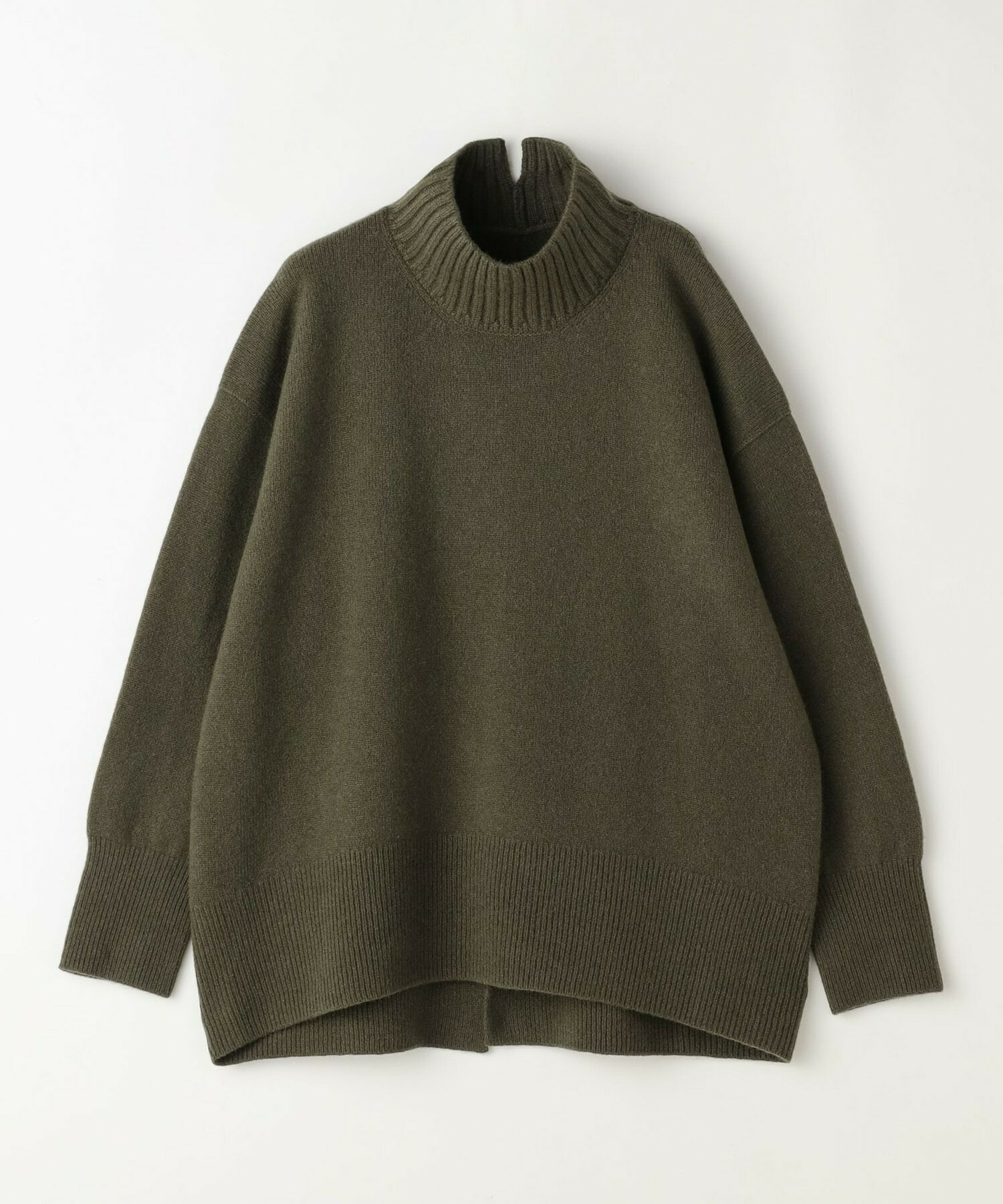 【L'EQUIPE】カシミヤ混ハイネックニットプルオーバー 詳細画像 サックスブルー 11