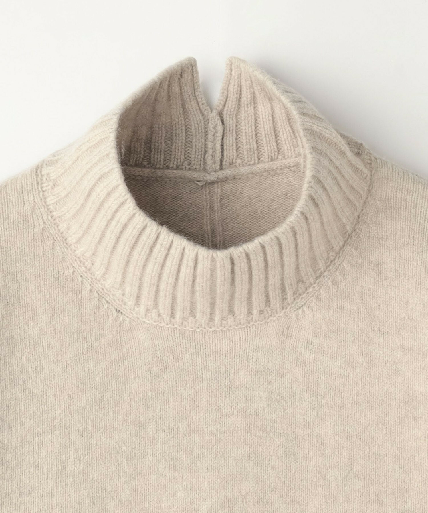 【L'EQUIPE】カシミヤ混ハイネックニットプルオーバー 詳細画像 サックスブルー 25