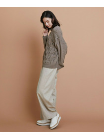 【L'EQUIPE】ウールダイヤ柄ニットプルオーバー 詳細画像 グレー系その他 16