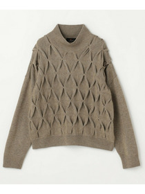 【L'EQUIPE】ウールダイヤ柄ニットプルオーバー 詳細画像 グレー系その他 24