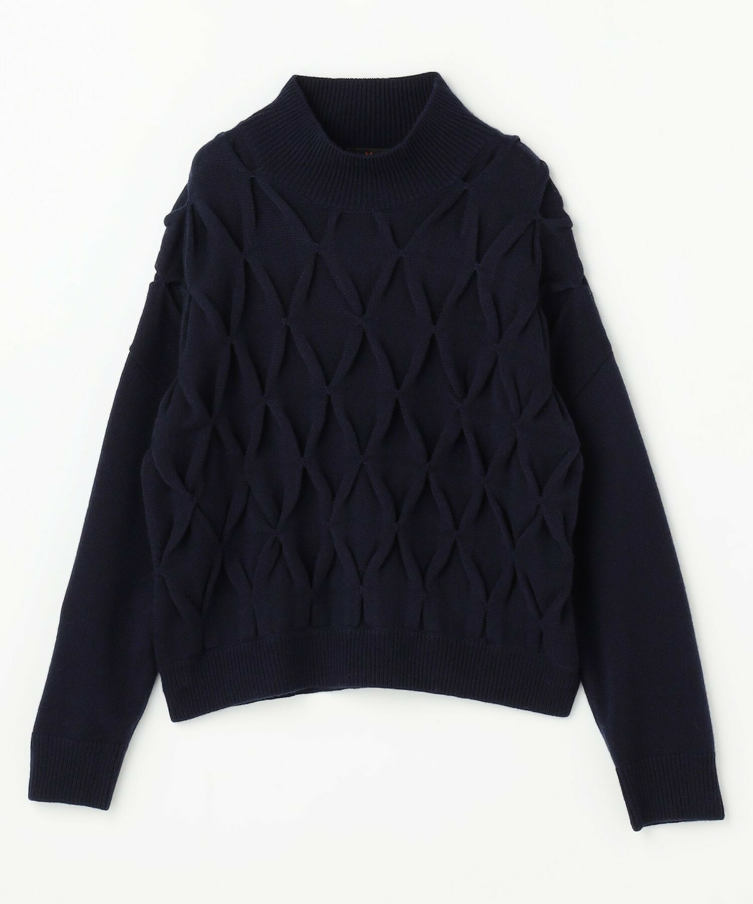 【L'EQUIPE】ウールダイヤ柄ニットプルオーバー 詳細画像 グレー系その他 7