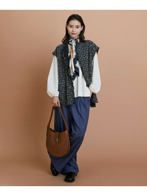 【L'EQUIPE】［eclat 2025年11月号掲載商品］manipuri モンゴルフィエバルーンスカーフ 別注カラー 詳細画像 ブルー系その他 10