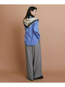 【L'EQUIPE】［eclat 2025年11月号掲載商品］manipuri モンゴルフィエバルーンスカーフ 別注カラー 詳細画像 ブルー系その他 13