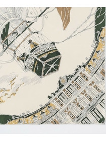 【L'EQUIPE】［eclat 2025年11月号掲載商品］manipuri モンゴルフィエバルーンスカーフ 別注カラー 詳細画像 ブルー系その他 15