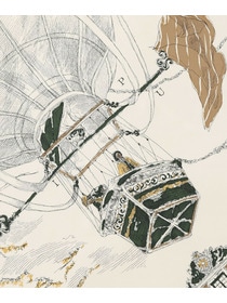 【L'EQUIPE】［eclat 2025年11月号掲載商品］manipuri モンゴルフィエバルーンスカーフ 別注カラー 詳細画像 ブルー系その他 16