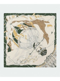 【L'EQUIPE】［eclat 2025年11月号掲載商品］manipuri モンゴルフィエバルーンスカーフ 別注カラー 詳細画像 ブルー系その他 8