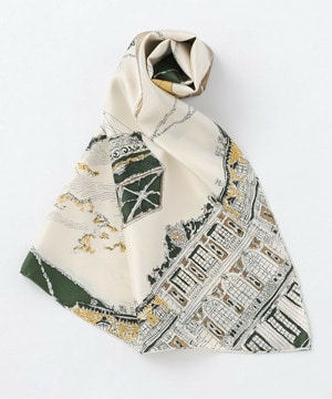 【L'EQUIPE】［eclat 2025年11月号掲載商品］manipuri モンゴルフィエバルーンスカーフ 別注カラー 詳細画像 グリーン系その他 1