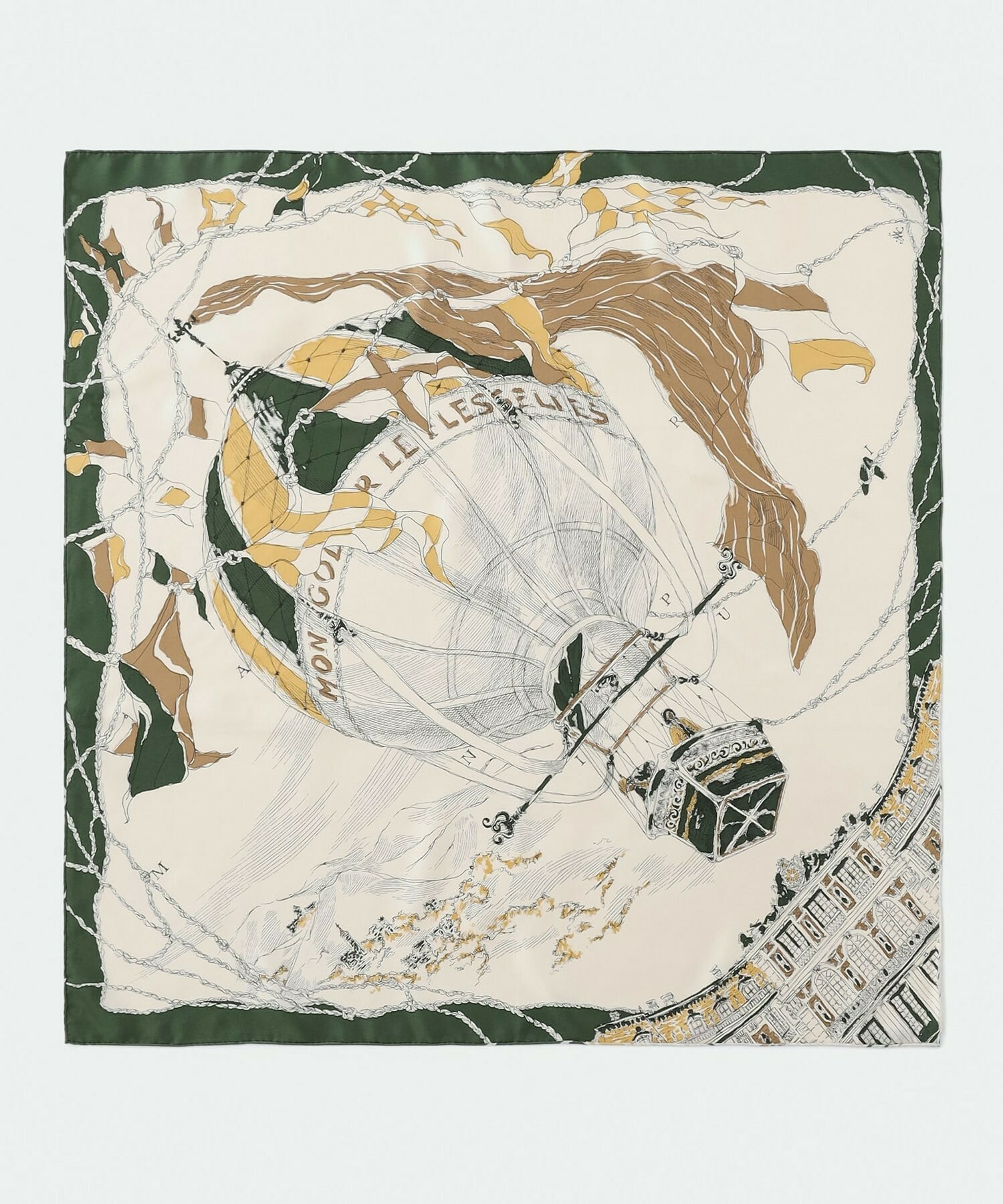 【L'EQUIPE】［eclat 2025年11月号掲載商品］manipuri モンゴルフィエバルーンスカーフ 別注カラー 詳細画像 ブルー系その他 8