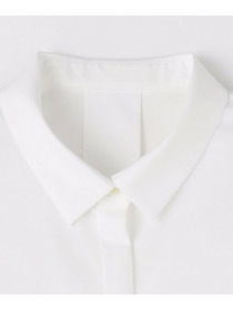 【L'EQUIPE】【Lサイズ】コットンハイパワーブロードブラウス 詳細画像 ホワイト 7