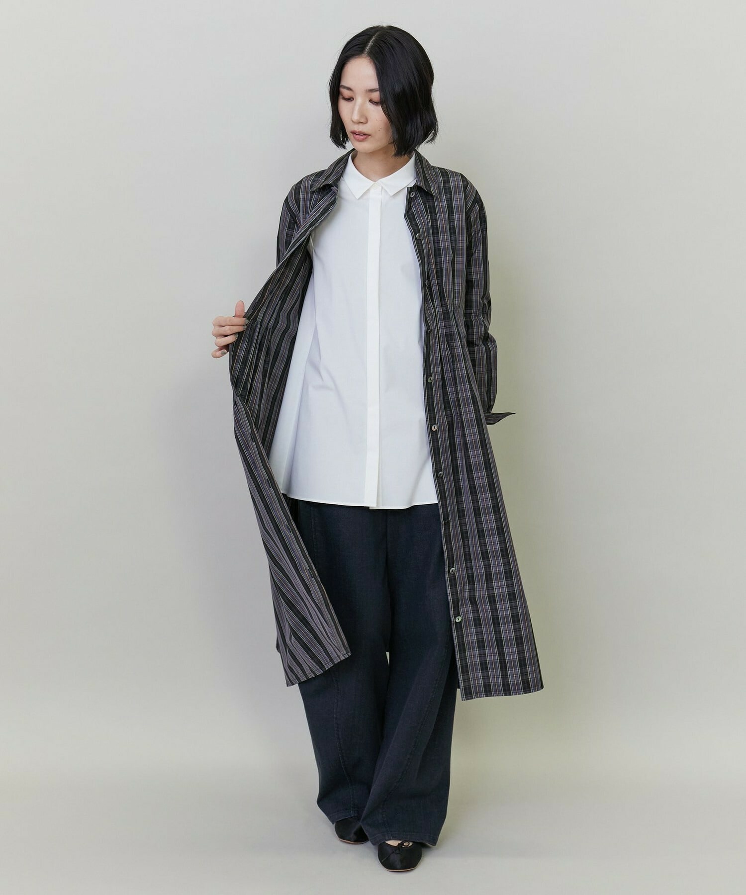 【L'EQUIPE】【Lサイズ】コットンハイパワーブロードブラウス 詳細画像 ホワイト 4