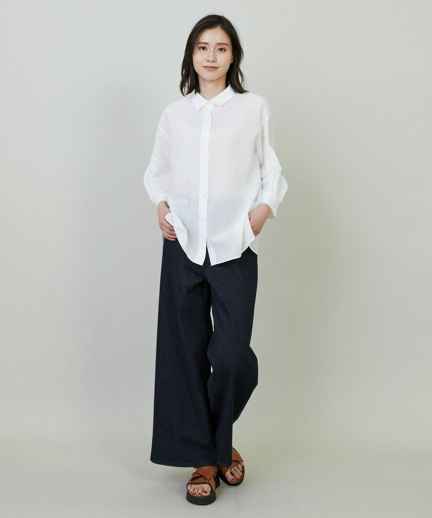 【L'EQUIPE】【Lサイズ】9ozストレッチデニムパンツ 詳細画像 グレー 11