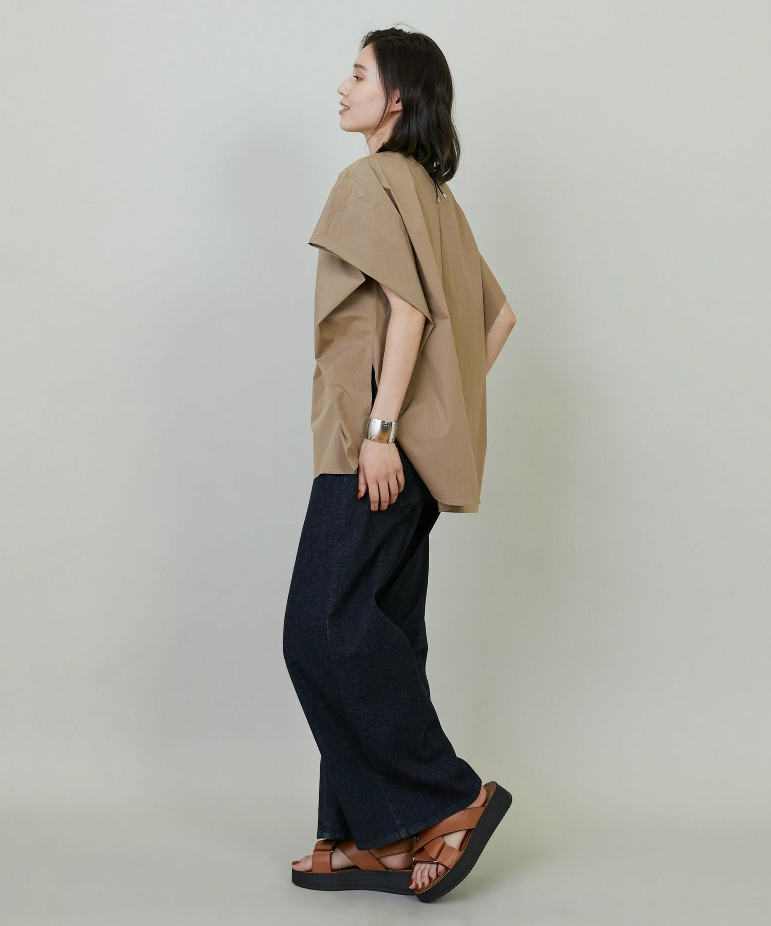 【L'EQUIPE】【Lサイズ】9ozストレッチデニムパンツ 詳細画像 グレー 9