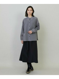 【L'EQUIPE】【Lサイズ】グレンチェックオーガンジーブラウス 詳細画像 グレー系その他 1