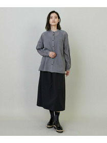 【L'EQUIPE】【Lサイズ】グレンチェックオーガンジーブラウス 詳細画像 グレー系その他 2