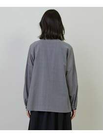 【L'EQUIPE】【Lサイズ】グレンチェックオーガンジーブラウス 詳細画像 グレー系その他 8