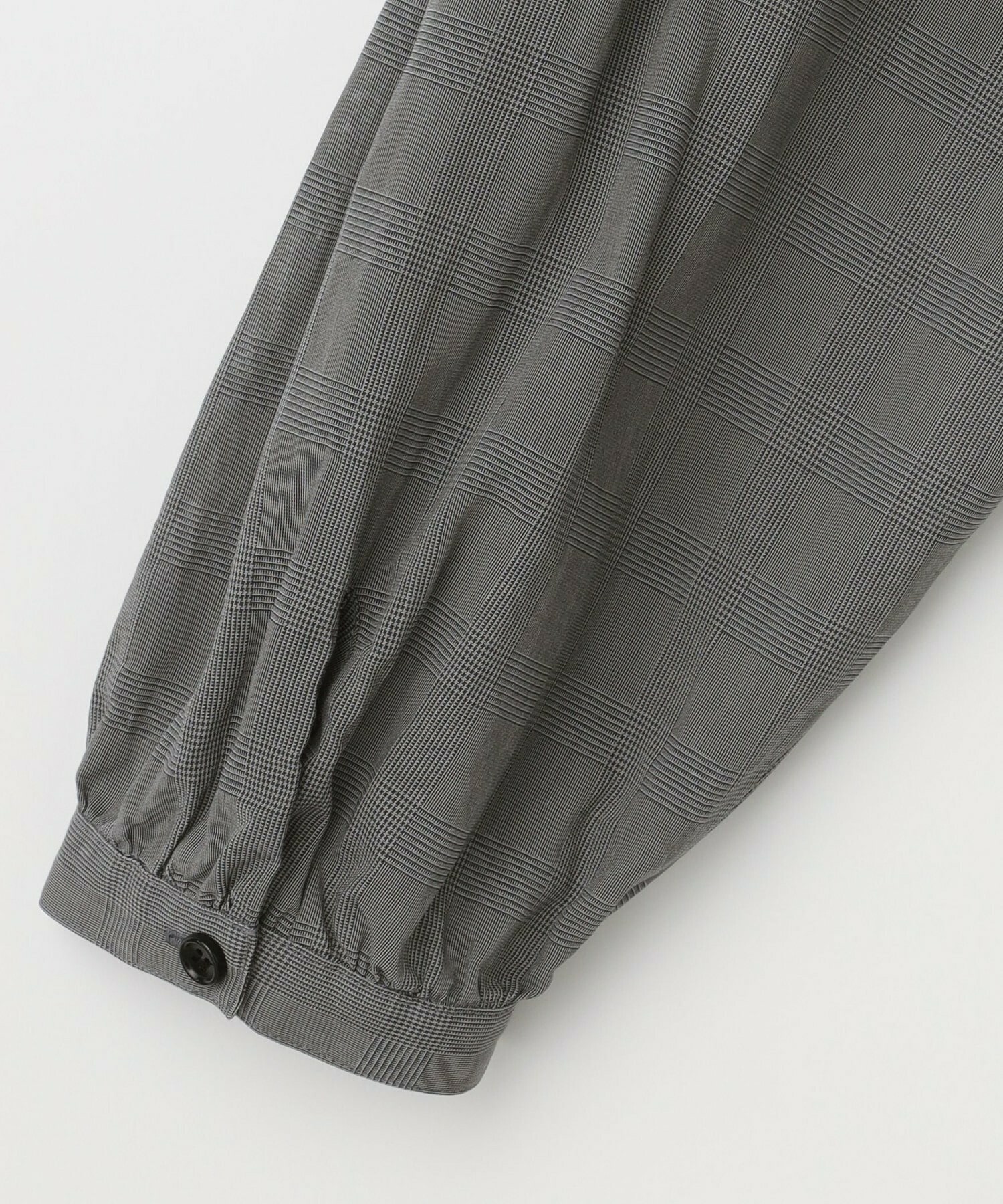 【L'EQUIPE】【Lサイズ】グレンチェックオーガンジーブラウス 詳細画像 グレー系その他 11