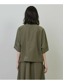 【L'EQUIPE】【Lサイズ】ナイロンコットンタンブラーシャツ 詳細画像 カーキ 10