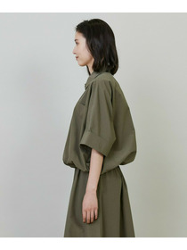 【L'EQUIPE】【Lサイズ】ナイロンコットンタンブラーシャツ 詳細画像 カーキ 12