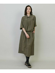 【L'EQUIPE】【Lサイズ】ナイロンコットンタンブラーシャツ 詳細画像 カーキ 3