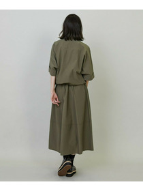 【L'EQUIPE】【Lサイズ】ナイロンコットンタンブラーシャツ 詳細画像 カーキ 6