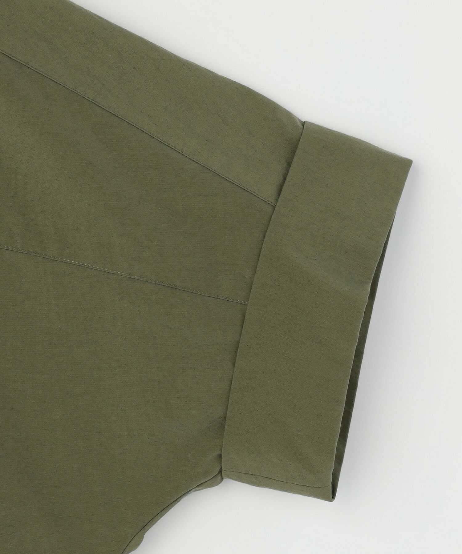 【L'EQUIPE】【Lサイズ】ナイロンコットンタンブラーシャツ 詳細画像 カーキ 16