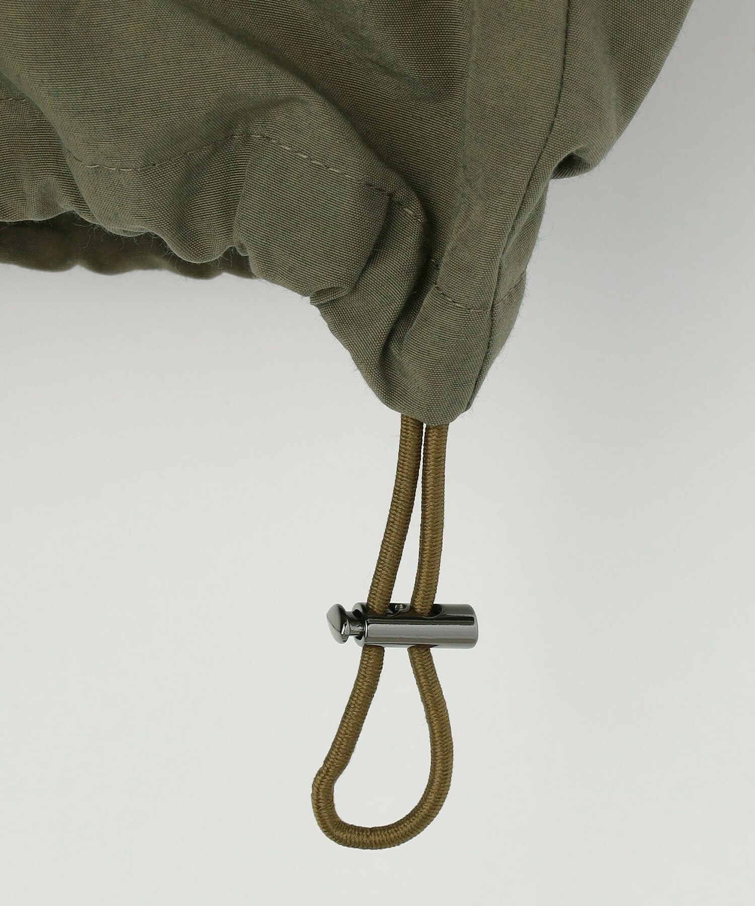 【L'EQUIPE】【Lサイズ】ナイロンコットンタンブラーシャツ 詳細画像 カーキ 18