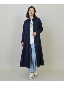【L'EQUIPE】【Lサイズ】ストレッチタフタシャツワンピース 詳細画像 ネイビー 1