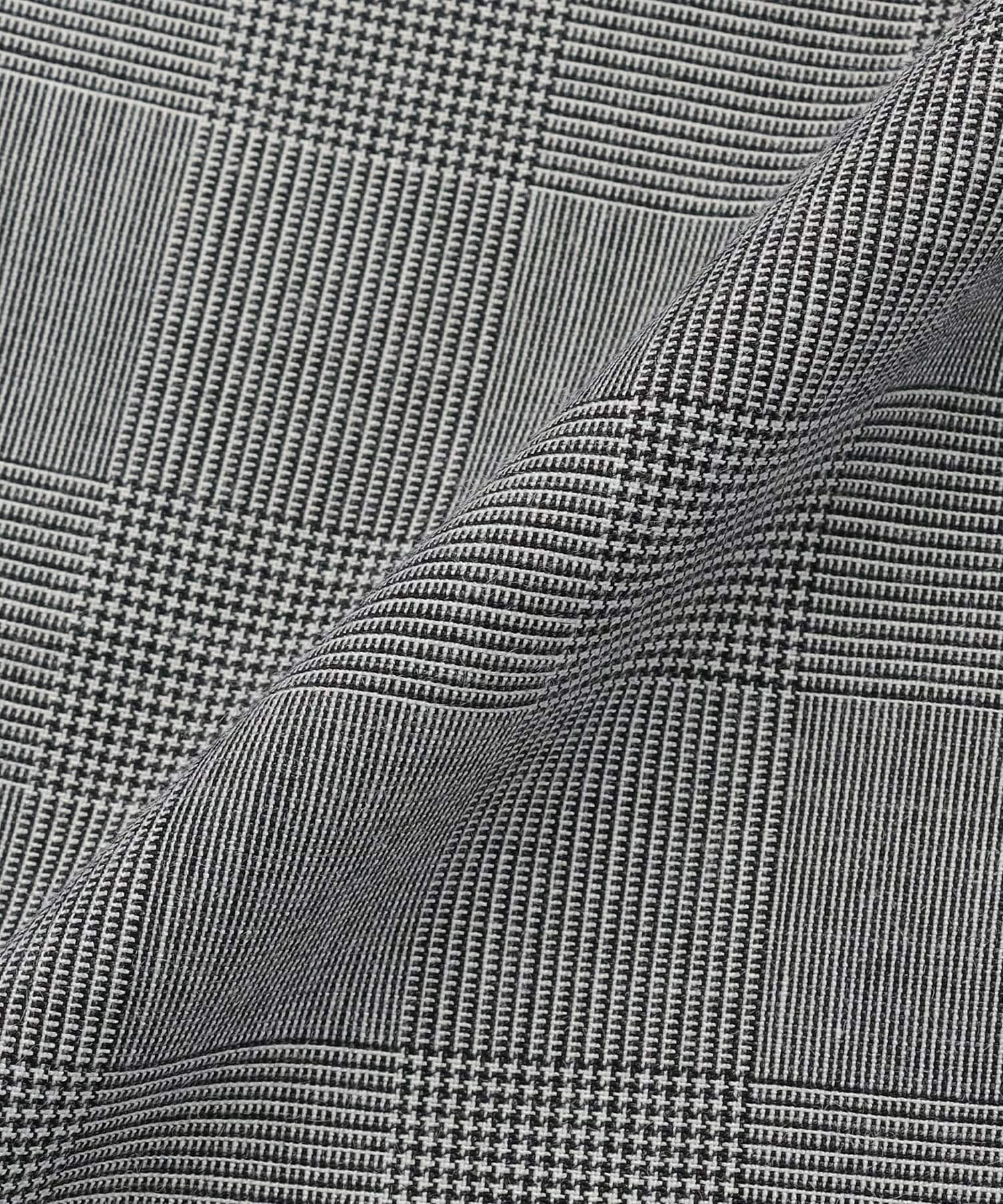 【L'EQUIPE】【Lサイズ】ストレッチグレンチェックワイドパンツ 詳細画像 ブラック系その他 18