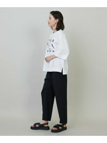 【L'EQUIPE】【Lサイズ】ダブルクロスライトテーパードパンツ 詳細画像 ブラック 3