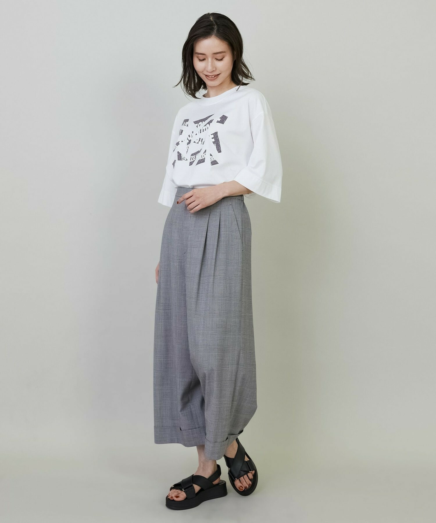 【L'EQUIPE】【Lサイズ】ブロークンロゴTシャツ 詳細画像 ブラック 3