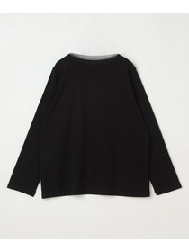 【L'EQUIPE】【Lサイズ】強撚フライス&チュールカットソー 詳細画像 ブラック 10